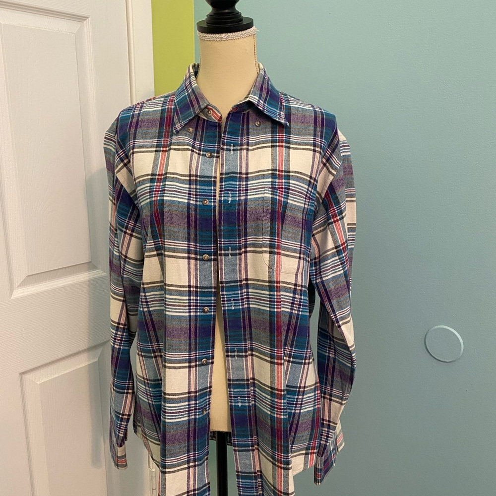 Land’s End Men’s Flannel Shirt Size Large